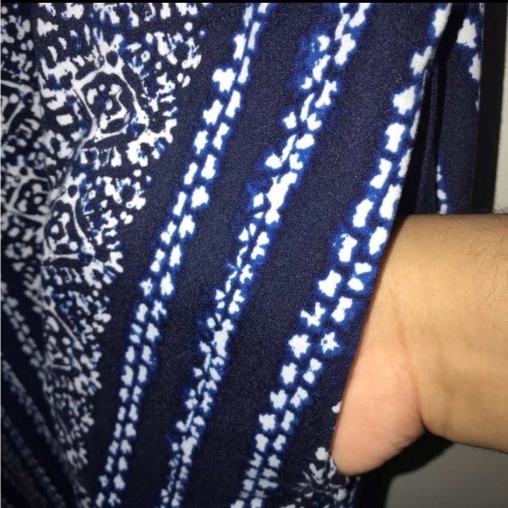 EUC Cuddl Duds Loungewear Navy Blue Gown Women’s Size XL​ - Picture 4 of 9
